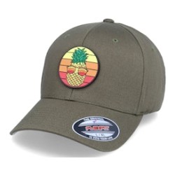 Pineapple Sunset Patch Olive Flexfit - Iconic