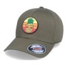 Pineapple Sunset Patch Olive Flexfit - Iconic