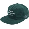 Golf Addict Cord Green 5-panel Snapback - Pins & Stripes