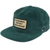 Golf Patch Logo Cord Green Snapback - Pins & Stripes