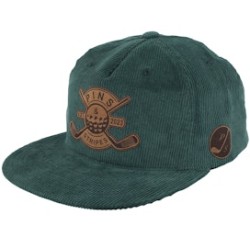 Pins & Stripes Engraved Logo Cord Green Snapback - Pins & Stripes
