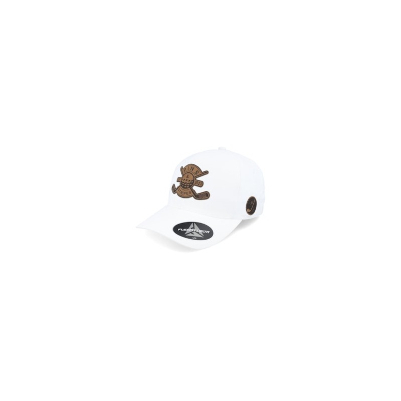 Pins & Stripes Engraved Logo White Delta Flexfit - Pins & Stripes