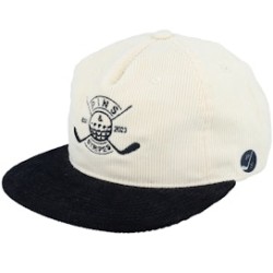 Pins & Stripes Logo Cord Ivory/Black Snapback - Pins & Stripes
