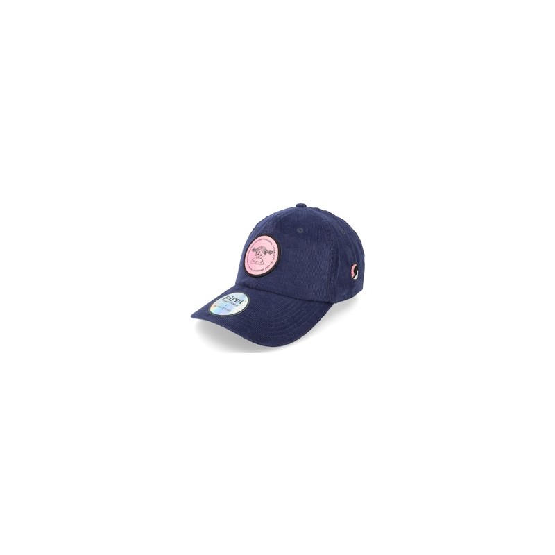 Pippilotta Navy/Pink Corduroy Dad Cap - Pippi Longstocking