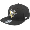 Pittsburgh Penguins NHL No Shot Captain Black Snapback - 47 Brand