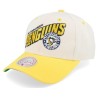 Pittsburgh Penguins Retro Type Pro Off White/Yellow Adjustable - Mitchell & Ness