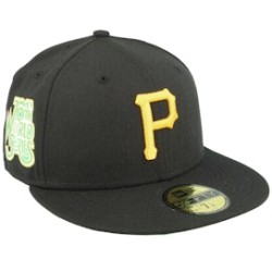 Pittsburgh Pirates 59FIFTY Citruspop Black/Lime Fitted - New Era
