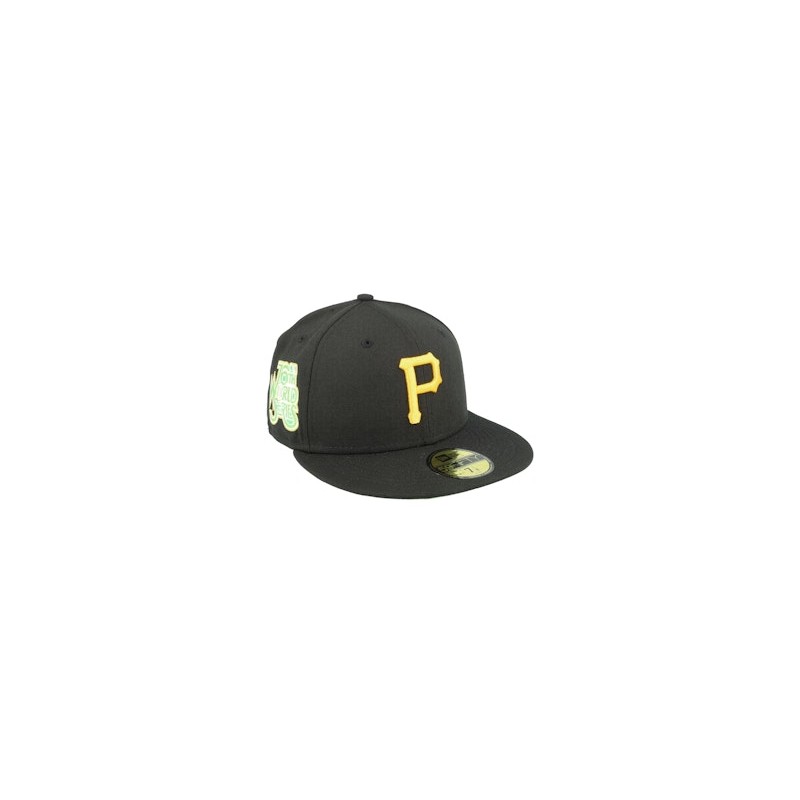 Pittsburgh Pirates 59FIFTY Citruspop Black/Lime Fitted - New Era