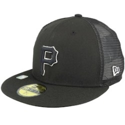 Pittsburgh Pirates 59FIFTY Cw MLB Batting Practise Black Mesh Fitted - New Era