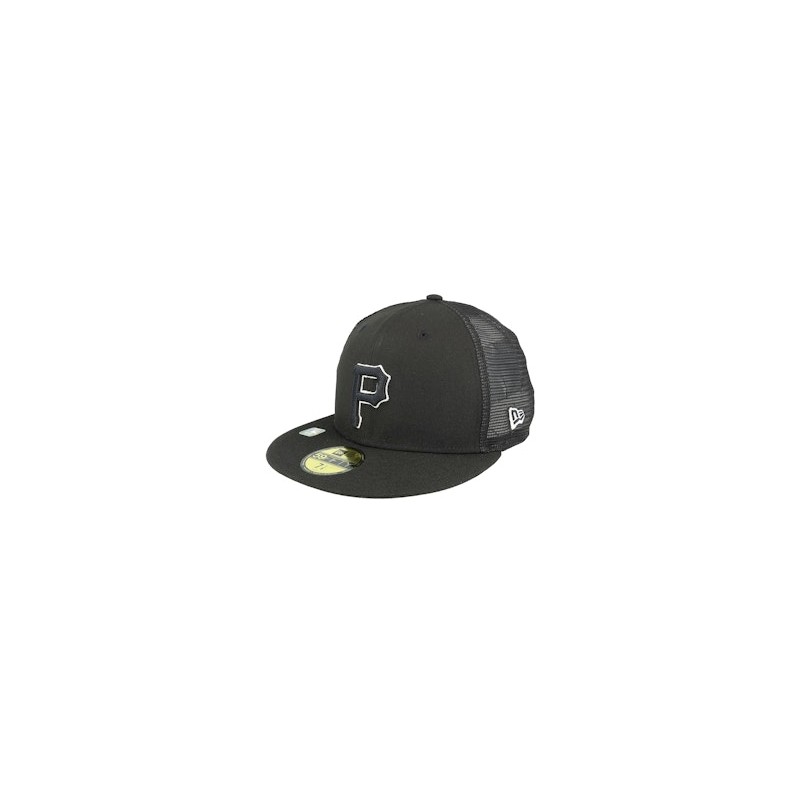Pittsburgh Pirates 59FIFTY Cw MLB Batting Practise Black Mesh Fitted - New Era