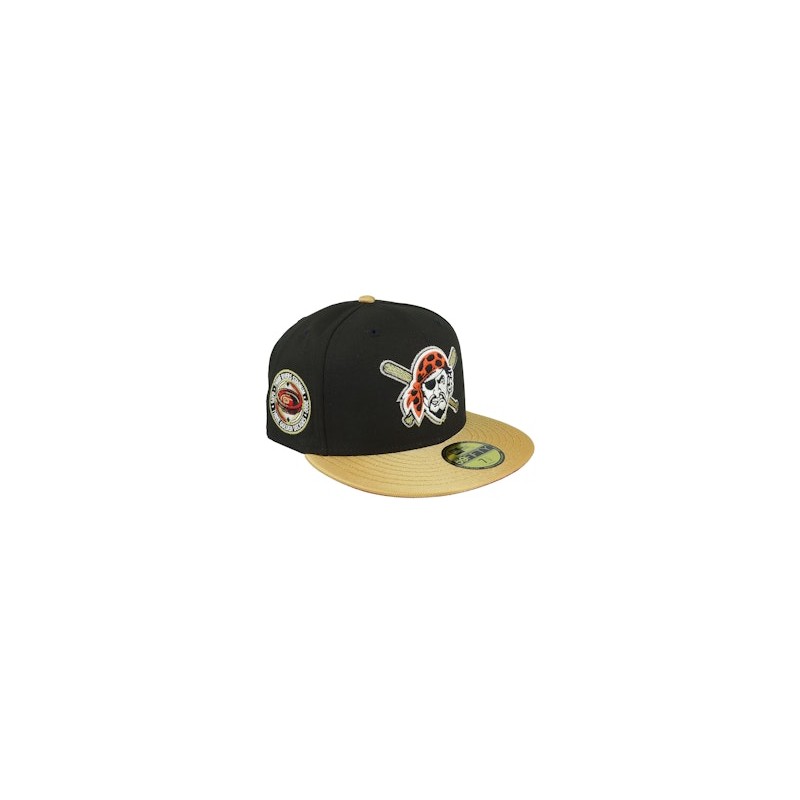 Pittsburgh Pirates Golden Royale 59FIFTY Black/Metal Gold Fitted - New Era