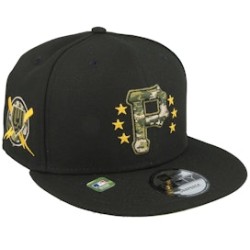 Pittsburgh Pirates MLB24 Armed Forces Day 9FIFTY Black Snapback - New Era
