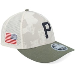 Pittsburgh Pirates MLB Armed Forces Day 9FORTY Mc Stone/Olive A-frame Trucker - New Era