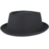 Cotton Black Pork Pie - Stetson