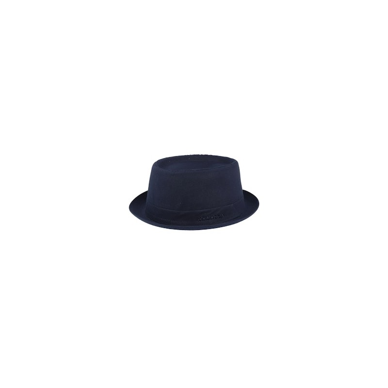 Cotton Navy/Gun Metal Pork Pie - Stetson