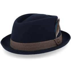 Diamond Woolfelt Midnight Blue Pork Pie - Stetson