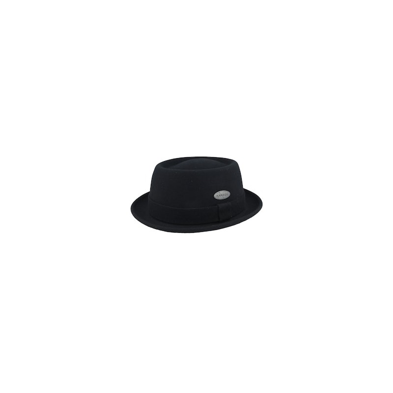 Lite Felt Black Pork Pie - Kangol