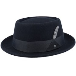 Woolfelt Black Pork Pie - Stetson