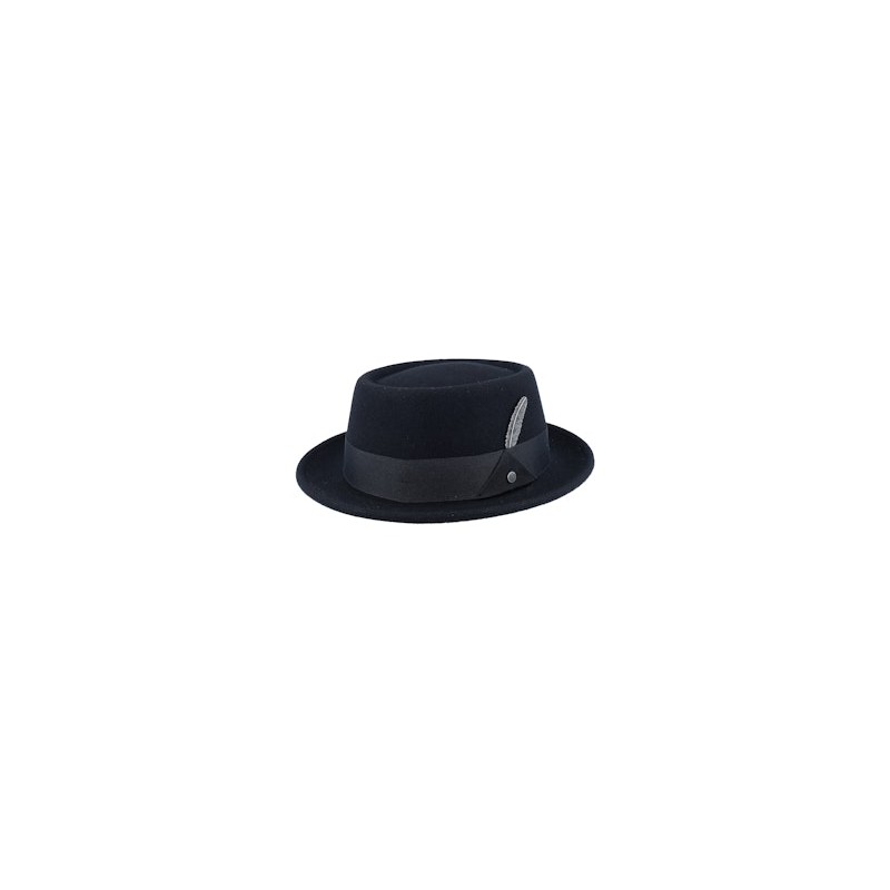 Woolfelt Black Pork Pie - Stetson