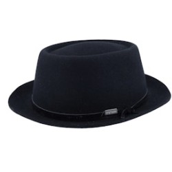 Woolfelt Black Pork Pie - Stetson