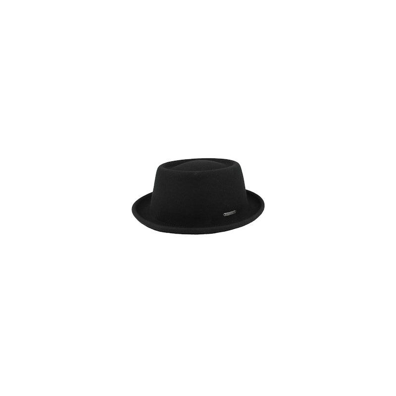 Woolfelt Black Pork Pie - Stetson