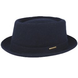 Wool Navy Pork Pie - Stetson
