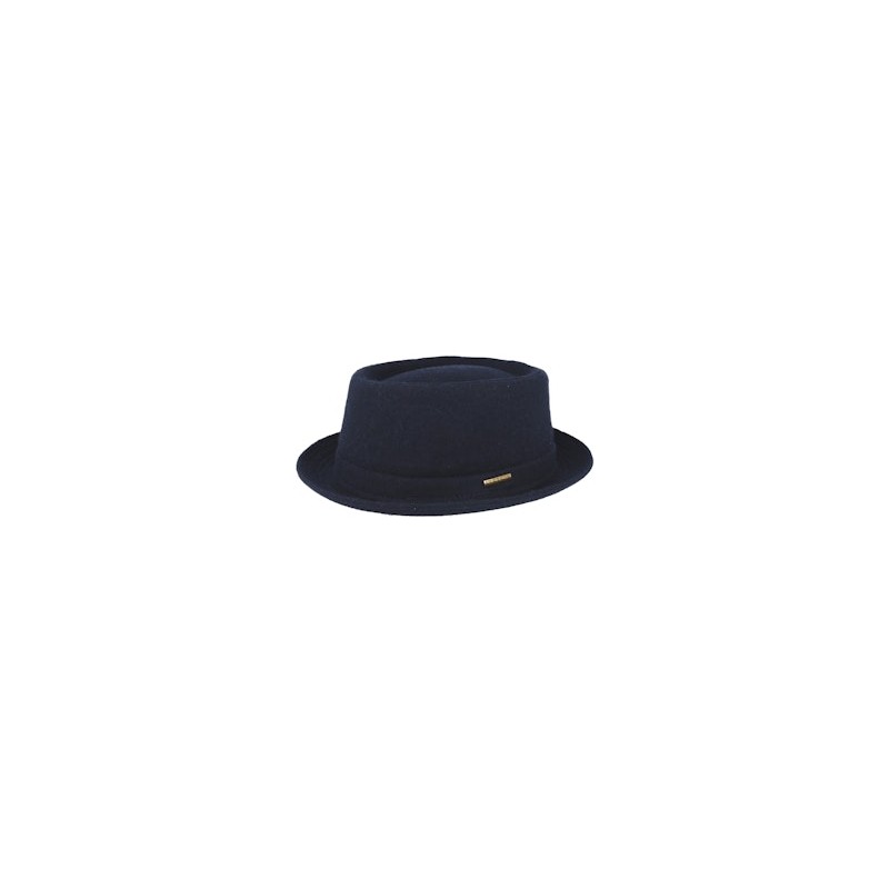 Wool Navy Pork Pie - Stetson
