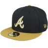 Atlanta Braves 59FIFTY Day Black/Gold Yellow Fitted - New Era