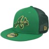 Atlanta Braves 59FIFTY MLB St Patricks Day 23 Green Mesh Fitted - New Era