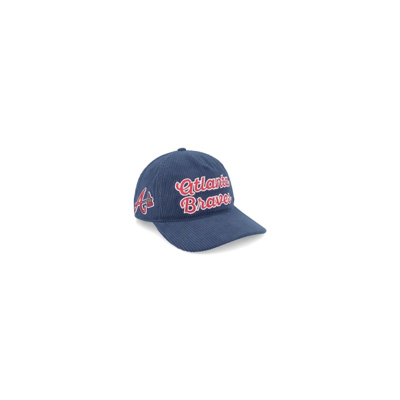 Atlanta Braves Chainscript Hitch Lc Navy Dad Cap - 47 Brand