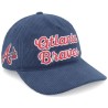 Atlanta Braves Chainscript Hitch Lc Navy Dad Cap - 47 Brand