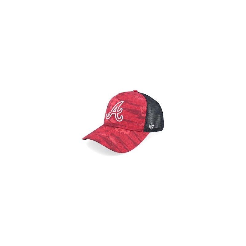 Atlanta Braves MLB 47 Offside Dt Red/Black A-frame Trucker - 47 Brand