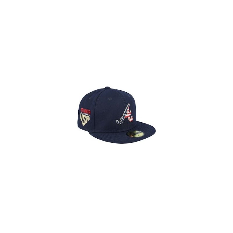 Atlanta Braves MLB 4th Of July 23 59FIFTY Navy Fitted - New Era