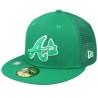 Atlanta Braves MLB St Pats 59FIFTY Green Mesh Fitted - New Era