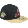 Atlanta Braves Pearly Gate 59FIFTY Atlbraco World Series 95 Black/Gold Fitted - New Era