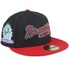 Atlanta Braves Retro Spring Training Black/Red Fitted - New Era