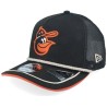 Baltimore Orioles Vintage Team Rope 9FIFTY Black A-frame Trucker - New Era