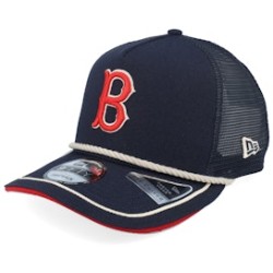 Boston Red Sox Vintage Team Rope 9FIFTY Navy A-frame Trucker - New Era