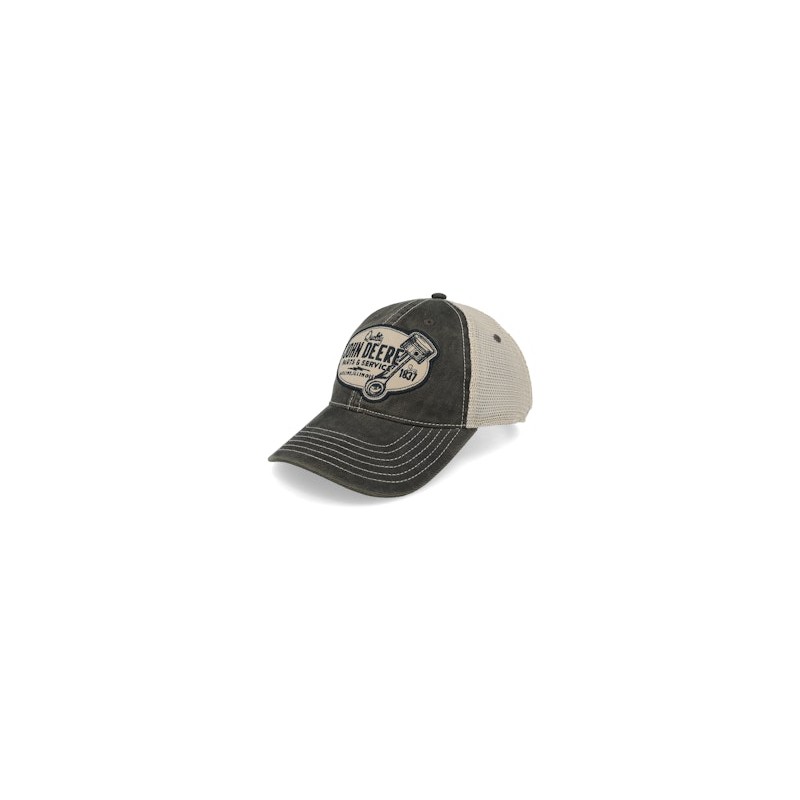 Chan & Mesh Grey/Beige Dad Cap Trucker - John Deere