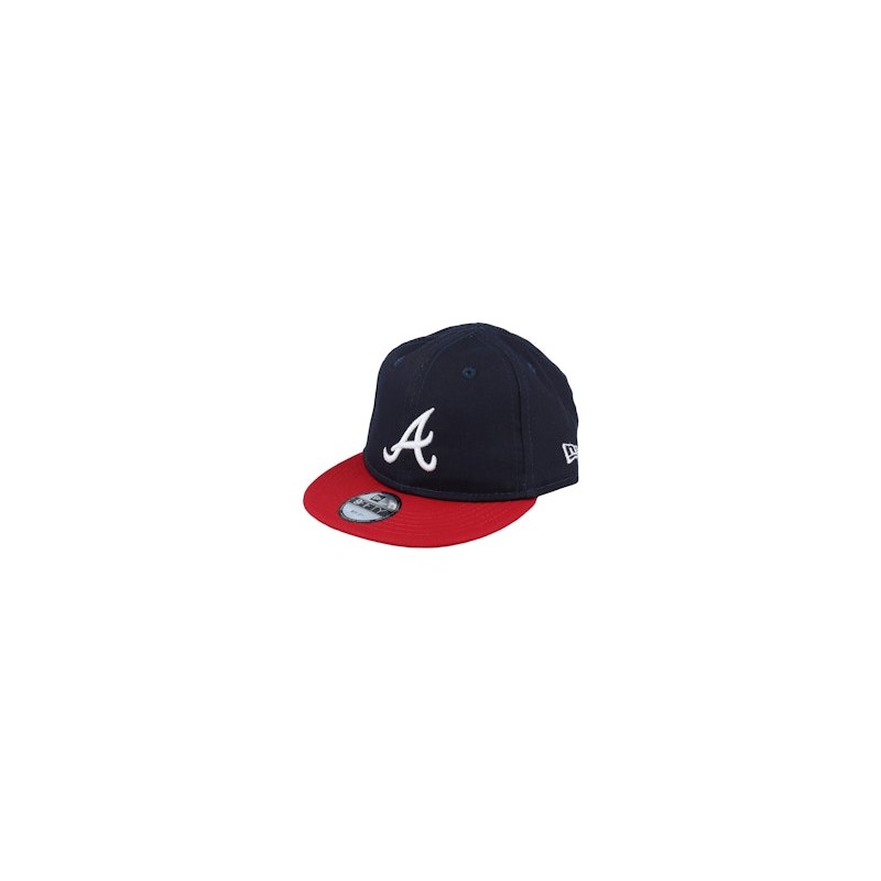 Kids Hatstore Exclusive x Atlanta Braves Infant 9FIFTY Navy/Scarlet Snapback - New Era
