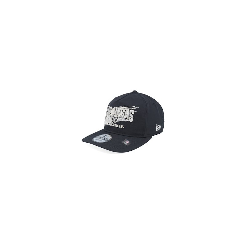 Las Vegas Raiders Throwback Brush Black Strapback - New Era