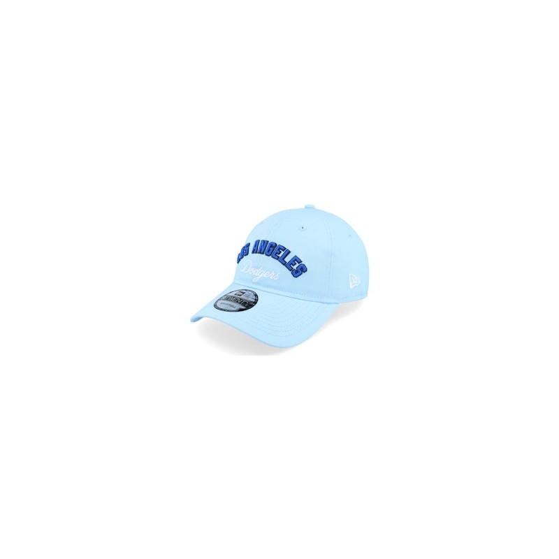 Los Angeles Dodgers MLB Wordmark 9TWENTY Light Blue Dad Cap - New Era
