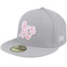 Oakland Athletics MLB22 Mothers Day 59FIFTY Grey Fitted - New Era
