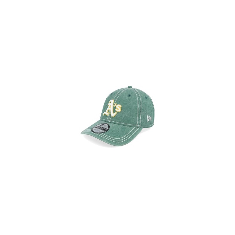 Oakland Athletics Washed Contrast 9TWENTY Green Dad Cap - New Era