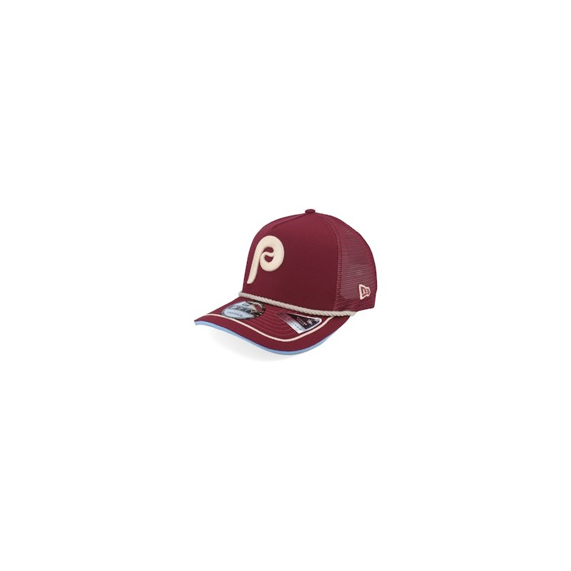 Philadelphia Phillies Vintage Team Rope 9FIFTY Burgundy Trucker - New Era