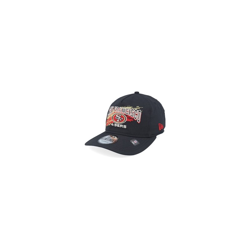 San Francisco 49ers Throwback Brush Black Strapback - New Era