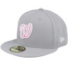 Washington Nationals MLB22 Mothers Day 59FIFTY Grey Fitted - New Era