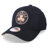 Hatstore Exclusive x Boston Celtics Leather Logo Black Adjustable - Mitchell & Ness