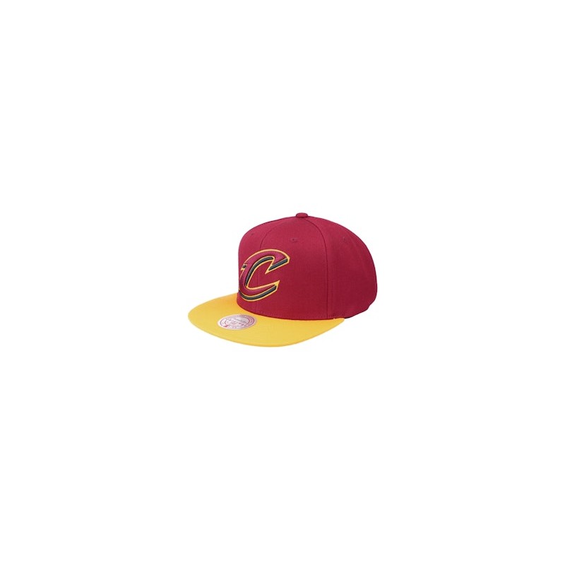 Cleveland Cavaliers Team 2 Tone 2.0 Red/Yellow Snapback - Mitchell & Ness