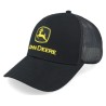 Current Embroidery Black Trucker - John Deere